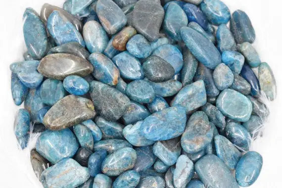 Apatite Tumbled Stones, Apatite Healing Crystals Tumbled Stones  In Pack Sizes Of 1,2,5, 100 Grams And 200 Grams