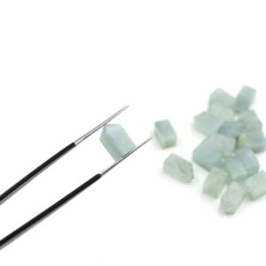 Shop Aquamarine Points & Wands! Aquamarine Pencil Points Gemstone, 6×12 mm, Healing Crystal Wands, Mini Tower Crystal Points, Aquamarine Points For Jewelry, Price Per Set | Natural genuine stones & crystals in various shapes & sizes. Buy raw cut, tumbled, or polished gemstones for making jewelry or crystal healing energy vibration raising reiki stones. #crystals #gemstones #crystalhealing #crystalsandgemstones #energyhealing #affiliate #ad