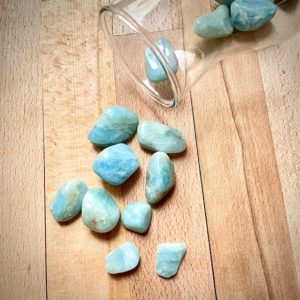 Shop Tumbled Aquamarine Crystals & Pocket Stones! Aquamarine Tumbled Crystals Extra Quality | Natural genuine stones & crystals in various shapes & sizes. Buy raw cut, tumbled, or polished gemstones for making jewelry or crystal healing energy vibration raising reiki stones. #crystals #gemstones #crystalhealing #crystalsandgemstones #energyhealing #affiliate #ad