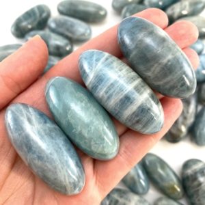 Shop Tumbled Aquamarine Crystals & Pocket Stones! ONE Polished Aquamarine, tumbled aquamarine, aquamarine crystal, aquamarine lingam, aquamarine palm stone | Natural genuine stones & crystals in various shapes & sizes. Buy raw cut, tumbled, or polished gemstones for making jewelry or crystal healing energy vibration raising reiki stones. #crystals #gemstones #crystalhealing #crystalsandgemstones #energyhealing #affiliate #ad