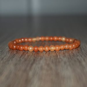 Shop Aventurine Jewelry! 4mm Orange Aventurine Bracelet for Her, Healing Crystal Bracelet, Sacral Chakra Healing Bracelet, Orange Bracelet, Meditation Bracelet | Natural genuine Aventurine jewelry. Buy crystal jewelry, handmade handcrafted artisan jewelry for women.  Unique handmade gift ideas. #jewelry #beadedjewelry #beadedjewelry #gift #shopping #handmadejewelry #fashion #style #product #jewelry #affiliate #ad