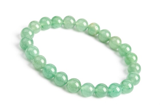Genuine Natural Aventurine Gemstone Beads 8mm Green Round Aaa Quality Bracelet (106670h-2018)
