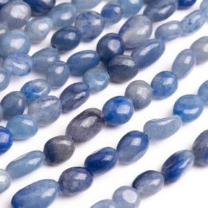 Shop Aventurine Chip & Nugget Beads! Aventurine Gemstone Beads 6-8MM Blue Pebble Nugget AAA Quality Loose Beads (108461) | Natural genuine chip Aventurine beads for beading and jewelry making.  #jewelry #beads #beadedjewelry #diyjewelry #jewelrymaking #beadstore #beading #affiliate #ad