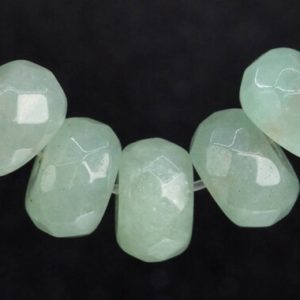 Shop Aventurine Faceted Beads! 78 / 40 Pcs – 8x5MM Parsley Bunch Aventurine Beads Grade AAA Genuine Natural Faceted Rondelle Gemstone Loose Beads (103237) | Natural genuine faceted Aventurine beads for beading and jewelry making.  #jewelry #beads #beadedjewelry #diyjewelry #jewelrymaking #beadstore #beading #affiliate #ad