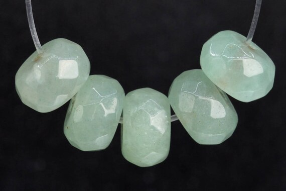 Genuine Natural Aventurine Gemstone Beads 8x5mm Parsley Bunch Green Faceted Rondelle Aaa Quality Loose Beads (103237)