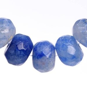 Shop Aventurine Faceted Beads! Aventurine Gemstone Beads 6x4MM Blue Faceted Rondelle AAA Quality Loose Beads (103431) | Natural genuine faceted Aventurine beads for beading and jewelry making.  #jewelry #beads #beadedjewelry #diyjewelry #jewelrymaking #beadstore #beading #affiliate #ad