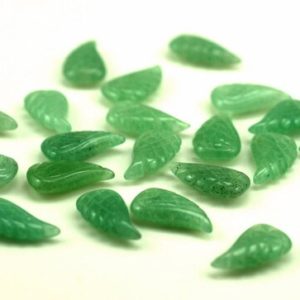 Shop Aventurine Bead Shapes! 19X10MM Green Aventurine Gemstone Carved Angel Wing Beads BULK LOT 2,6,12,24,48 (90187138-001) | Natural genuine other-shape Aventurine beads for beading and jewelry making.  #jewelry #beads #beadedjewelry #diyjewelry #jewelrymaking #beadstore #beading #affiliate #ad