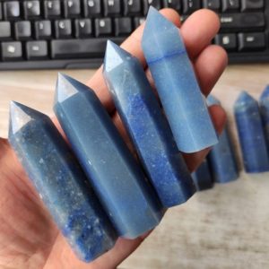 Shop Aventurine Points & Wands! Blue Aventurine Tower Obelisk Gemstone Tower Obelisk | Natural genuine stones & crystals in various shapes & sizes. Buy raw cut, tumbled, or polished gemstones for making jewelry or crystal healing energy vibration raising reiki stones. #crystals #gemstones #crystalhealing #crystalsandgemstones #energyhealing #affiliate #ad