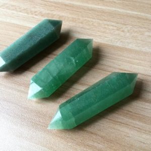 Aventurine Double Terminated Point Tower Aventurine Crystal Point Wand Gemstone Points TowerHealing Crystal Wholesale | Natural genuine stones & crystals in various shapes & sizes. Buy raw cut, tumbled, or polished gemstones for making jewelry or crystal healing energy vibration raising reiki stones. #crystals #gemstones #crystalhealing #crystalsandgemstones #energyhealing #affiliate #ad