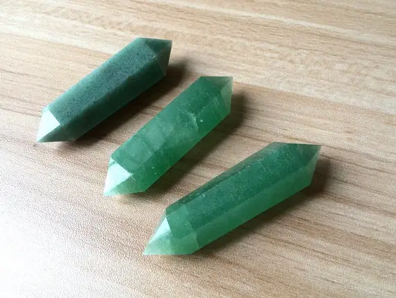 Aventurine Crystal Point Aventurine Double Terminated Crystal Point Wand Healing Crystal Wholesale