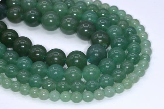 Genuine Natural Green Aventurine Loose Beads Round Shape 6mm 8mm 10mm 15mm