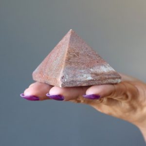 Shop Aventurine Shapes! Pink Aventurine Pyramid Epitome of Abundance Power Stone | Natural genuine stones & crystals in various shapes & sizes. Buy raw cut, tumbled, or polished gemstones for making jewelry or crystal healing energy vibration raising reiki stones. #crystals #gemstones #crystalhealing #crystalsandgemstones #energyhealing #affiliate #ad