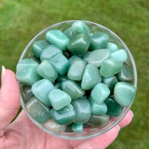 Shop Tumbled Aventurine Crystals & Pocket Stones! Green Aventurine Stone, Tumbled Green Aventurine, Luck, Prosperity, Money, Manifestation | Natural genuine stones & crystals in various shapes & sizes. Buy raw cut, tumbled, or polished gemstones for making jewelry or crystal healing energy vibration raising reiki stones. #crystals #gemstones #crystalhealing #crystalsandgemstones #energyhealing #affiliate #ad