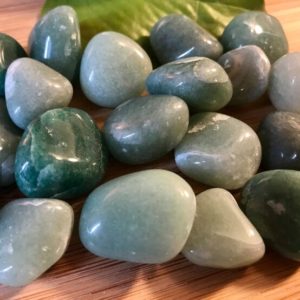 Shop Aventurine Stones & Crystals! Tumbled Green Aventurine Stones Set with Gift Bag and Note | Natural genuine stones & crystals in various shapes & sizes. Buy raw cut, tumbled, or polished gemstones for making jewelry or crystal healing energy vibration raising reiki stones. #crystals #gemstones #crystalhealing #crystalsandgemstones #energyhealing #affiliate #ad
