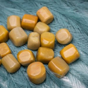 Shop Aventurine Stones & Crystals! Yellow Aventurine Tumbled Stone | Natural genuine stones & crystals in various shapes & sizes. Buy raw cut, tumbled, or polished gemstones for making jewelry or crystal healing energy vibration raising reiki stones. #crystals #gemstones #crystalhealing #crystalsandgemstones #energyhealing #affiliate #ad