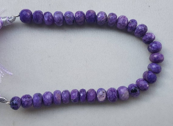 Bead Chaorite Rondelle Faceted 8 To 12mm 8" Length Each