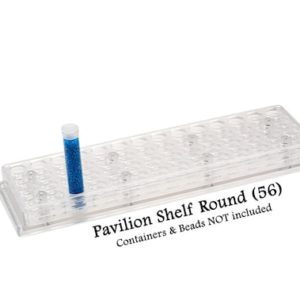 Shop Bead Storage Containers & Organizers! Bead Storage Solutions: Bead Pavilion Shelf for Round Tube-Vials-Containers (56 Holes) – Bead Storage, Tools Organizer, Candy Storage | Shop jewelry making and beading supplies, tools & findings for DIY jewelry making and crafts. #jewelrymaking #diyjewelry #jewelrycrafts #jewelrysupplies #beading #affiliate #ad