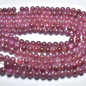 Shop Ruby Round Beads! Beautiful Ruby Round Bead Strand – 8 Inches –  Natural Smooth Ruby Round Beads – Size is 5.5- 7 mm #1743 | Natural genuine round Ruby beads for beading and jewelry making.  #jewelry #beads #beadedjewelry #diyjewelry #jewelrymaking #beadstore #beading #affiliate #ad