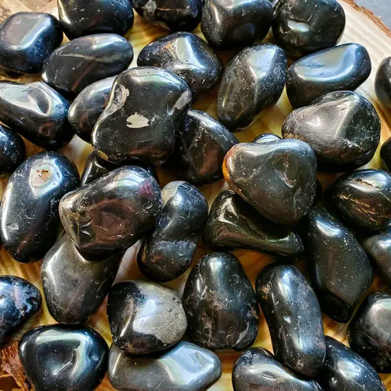 Black Onyx Tumbled Gemstones | Black Onyx Crystals | Ethical Gemstones