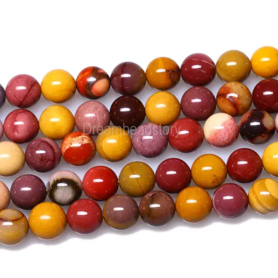 Bloodstone Beads, Natural Oriental Jasper Beads, 8mm Smooth Round Mixed Color Gemstone Beads, Diy Jewelry Beads Supplies (b216)