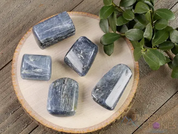 Blue Kyanite Tumbled Stones - Tumbled Crystals, Self Care, Healing Crystals And Stones, E1026