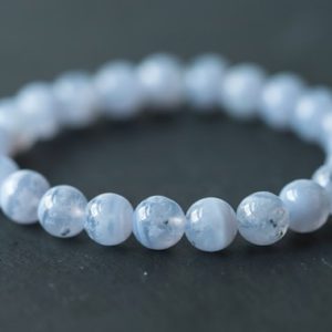 Shop Blue Lace Agate Jewelry! AAA+ Blue Lace Agate Bracelet | rare best quality blue lace agate | Blue Lace Agate Bracelet 8mm | AAA Blue Lace Agate | blue lace 8mm #0296 | Natural genuine Blue Lace Agate jewelry. Buy crystal jewelry, handmade handcrafted artisan jewelry for women.  Unique handmade gift ideas. #jewelry #beadedjewelry #beadedjewelry #gift #shopping #handmadejewelry #fashion #style #product #jewelry #affiliate #ad
