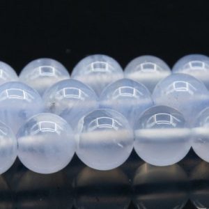 Shop Blue Lace Agate Round Beads! 5MM Transparent Blue Lace Agate Bead Brazil Grade A Genuine Natural Gemstone Full Strand Round Loose Bead 16" Bulk Lot Options (109202-2902) | Natural genuine round Blue Lace Agate beads for beading and jewelry making.  #jewelry #beads #beadedjewelry #diyjewelry #jewelrymaking #beadstore #beading #affiliate #ad
