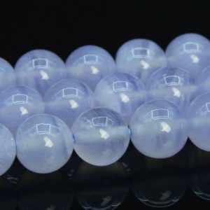 Shop Blue Lace Agate Round Beads! 5MM Blue Lace Agate Beads Brazil Grade AAA Genuine Natural Gemstone Round Loose Beads 16" Bulk Lot Options (109197) | Natural genuine round Blue Lace Agate beads for beading and jewelry making.  #jewelry #beads #beadedjewelry #diyjewelry #jewelrymaking #beadstore #beading #affiliate #ad