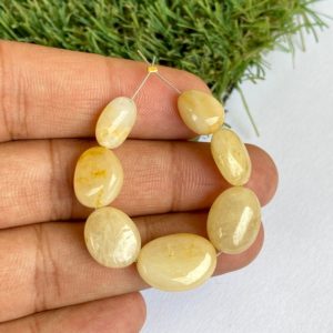Burma Yellow Sapphire Nugget Beads  ~ Old Untreated Burmese Yellow Sapphire ~ 7 PC ~ 75 Carats ~ Natural Gemstone | Natural genuine chip Yellow Sapphire beads for beading and jewelry making.  #jewelry #beads #beadedjewelry #diyjewelry #jewelrymaking #beadstore #beading #affiliate #ad