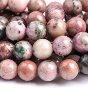 Shop Calcite Beads! Genuine Natural Cobaltoan Calcite Gemstone Beads 8-9MM Brown Pink Round A Quality Loose Beads (118371) | Natural genuine round Calcite beads for beading and jewelry making.  #jewelry #beads #beadedjewelry #diyjewelry #jewelrymaking #beadstore #beading #affiliate #ad