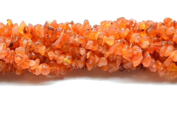 Carnelian Chip Beads Strand,natural Orange Carnelian Uncut Chips Beads, Jewellery Making Uncut Beads For Jewellery Natural Uncut Chips Beads