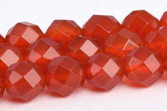 8mm Carnelian Beads Aaa Genuine Natural Gemstone Full Strand Faceted Round Square Cut Loose Beads 15" Bulk Lot 1,3,5,10,50 (103193-730)