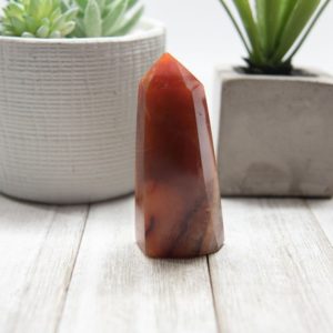 Shop Carnelian Points & Wands! Carnelian Point Tower – Natural Red Agate Fire Tower Point #CP53 | Natural genuine stones & crystals in various shapes & sizes. Buy raw cut, tumbled, or polished gemstones for making jewelry or crystal healing energy vibration raising reiki stones. #crystals #gemstones #crystalhealing #crystalsandgemstones #energyhealing #affiliate #ad