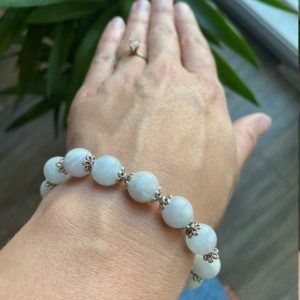 Shop Celestite Jewelry! Celestite Crystal Bracelet | Natural genuine Celestite jewelry. Buy crystal jewelry, handmade handcrafted artisan jewelry for women.  Unique handmade gift ideas. #jewelry #beadedjewelry #beadedjewelry #gift #shopping #handmadejewelry #fashion #style #product #jewelry #affiliate #ad
