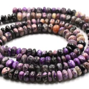 Shop Charoite Rondelle Beads! Charoite Rondelle Shape Smooth Beads 4×5.MM Approx 8"Inches Natural Top Quality Wholesaler Price. | Natural genuine rondelle Charoite beads for beading and jewelry making.  #jewelry #beads #beadedjewelry #diyjewelry #jewelrymaking #beadstore #beading #affiliate #ad