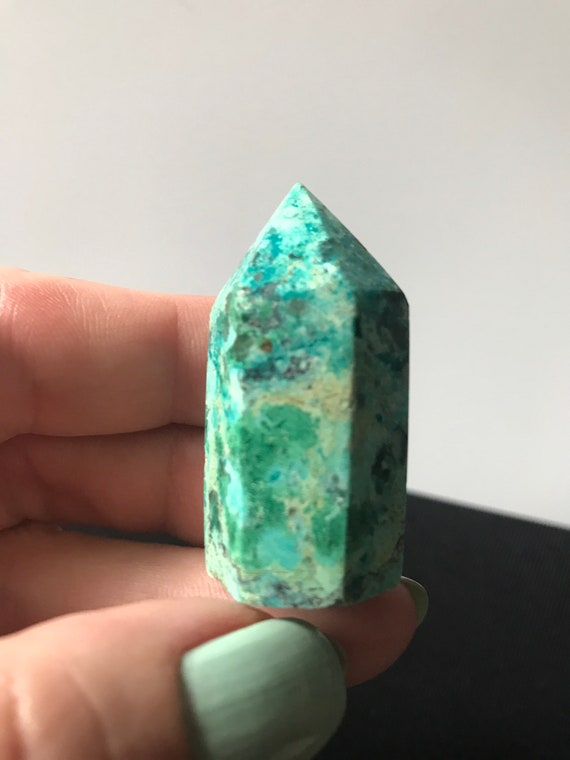 Chrysocolla Point/ Tower/carving