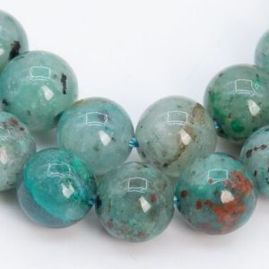 Shop Chrysocolla Beads! Genuine Natural Chrysocolla Gemstone Beads 5mm Light Green Round A Quality Loose Beads (107865) | Natural genuine beads Chrysocolla beads for beading and jewelry making.  #jewelry #beads #beadedjewelry #diyjewelry #jewelrymaking #beadstore #beading #affiliate #ad