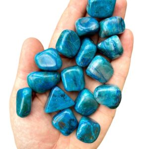 Shop Tumbled Crystals & Pocket Stones! chrysocolla stone (0.5" – 2") Grade A – chrysocolla tumbled stone – healing crystals and stones – chrysocolla crystal – throat chakra stone | Natural genuine stones & crystals in various shapes & sizes. Buy raw cut, tumbled, or polished gemstones for making jewelry or crystal healing energy vibration raising reiki stones. #crystals #gemstones #crystalhealing #crystalsandgemstones #energyhealing #affiliate #ad