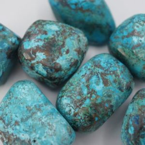 Shop Tumbled Chrysocolla Crystals & Pocket Stones! Chrysocolla Tumbled, Large Chrysocolla Tumble | Natural genuine stones & crystals in various shapes & sizes. Buy raw cut, tumbled, or polished gemstones for making jewelry or crystal healing energy vibration raising reiki stones. #crystals #gemstones #crystalhealing #crystalsandgemstones #energyhealing #affiliate #ad