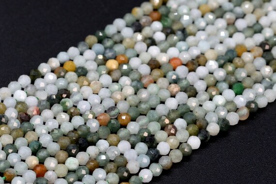 Sale 2mm Chrysoprase / Australian Jade Beads A Genuine Natural Gemstone Full Strand Faceted Round Beads 16" Bulk Lot Options (107819-2536)
