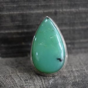 Shop Chrysoprase Rings! natural chrysoprase ring,925 silver ring,chrysoprase ring,green chrysoprase ring,drop shape ring,chrysoprase ring,green chrysoprase | Natural genuine Chrysoprase rings, simple unique handcrafted gemstone rings. #rings #jewelry #shopping #gift #handmade #fashion #style #affiliate #ad