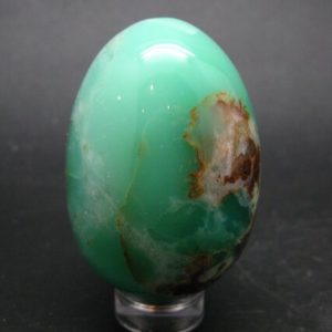 Shop Chrysoprase Shapes! Natural Apple Green Chrysoprase Egg From Kazakhstan –  58.9 Grams –  1.9" | Natural genuine stones & crystals in various shapes & sizes. Buy raw cut, tumbled, or polished gemstones for making jewelry or crystal healing energy vibration raising reiki stones. #crystals #gemstones #crystalhealing #crystalsandgemstones #energyhealing #affiliate #ad