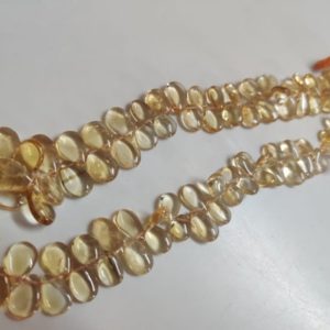Shop Citrine Bead Shapes! AAA Natural citrine Smooth Pear Shape , 7×12-9×15 MM (approx) citrine plain Beads, citrine Smoothth pear Shape Beads 2 pieces lot(8 cts.) | Natural genuine other-shape Citrine beads for beading and jewelry making.  #jewelry #beads #beadedjewelry #diyjewelry #jewelrymaking #beadstore #beading #affiliate #ad