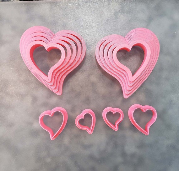 Polymer Clay Cutters #009 Curved Heart #1