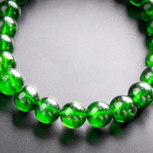 Shop Diopside Bracelets! 24 Pcs – 7-8mm Transparent Chrome Diopside Bracelet Intense Forest Green Siberian Emerald Aaaaa Genuine Natural Round Gemstone(117214h-3023) | Natural genuine Diopside bracelets. Buy crystal jewelry, handmade handcrafted artisan jewelry for women.  Unique handmade gift ideas. #jewelry #beadedbracelets #beadedjewelry #gift #shopping #handmadejewelry #fashion #style #product #bracelets #affiliate #ad