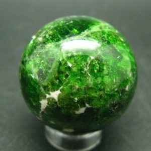 Shop Diopside Shapes! Gem Chrome Diopside Ball Sphere From Russia – 1.1" – 41 Grams | Natural genuine stones & crystals in various shapes & sizes. Buy raw cut, tumbled, or polished gemstones for making jewelry or crystal healing energy vibration raising reiki stones. #crystals #gemstones #crystalhealing #crystalsandgemstones #energyhealing #affiliate #ad