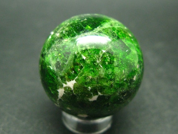 Gem Chrome Diopside Ball Sphere From Russia - 1.1" - 41 Grams