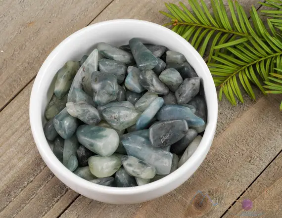 Dumortierite In Kyanite Tumbled Stones - Tumbled Crystals, Self Care, Healing Crystals And Stones, E1028