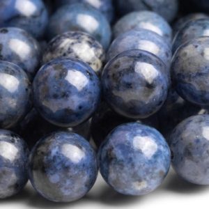 Shop Dumortierite Beads! Genuine Natural Dumortierite Gemstone Beads 8MM Blue Round AA Quality Loose Beads (104509) | Natural genuine beads Dumortierite beads for beading and jewelry making.  #jewelry #beads #beadedjewelry #diyjewelry #jewelrymaking #beadstore #beading #affiliate #ad