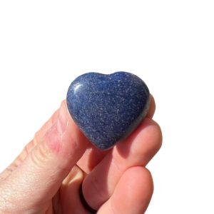 Shop Dumortierite Stones & Crystals! Dumortierite Heart Stone (1" – 1.5") Polished Dumortierite Stone Heart – Tumbled Dumortierite Crystal Heart – Dumortierite Palm Stone | Natural genuine stones & crystals in various shapes & sizes. Buy raw cut, tumbled, or polished gemstones for making jewelry or crystal healing energy vibration raising reiki stones. #crystals #gemstones #crystalhealing #crystalsandgemstones #energyhealing #affiliate #ad
